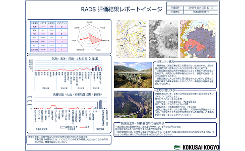 潜在的自然災害リスク評価システム RADS